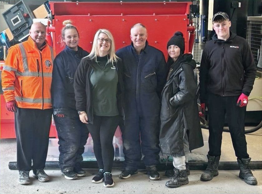 The Dekmar team at their workshop in Aberdeenshire